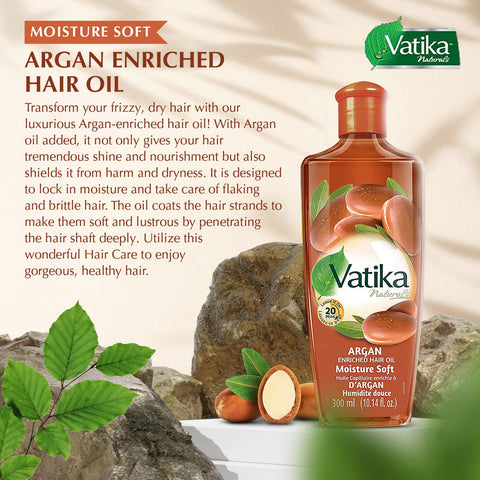 Vatika Argan Oil | Enriched Hair Oil | Pakistan Super Market | PSM | ZA