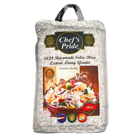 Chef's Pride Sella Basmati 1121 Extra Long Rice 5 KG