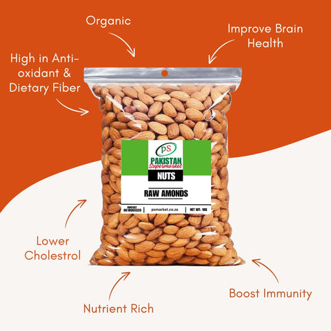 Organic Raw Almonds | IM Almonds Raw | BADAM | Pakistan Super Market | PSM | ZA